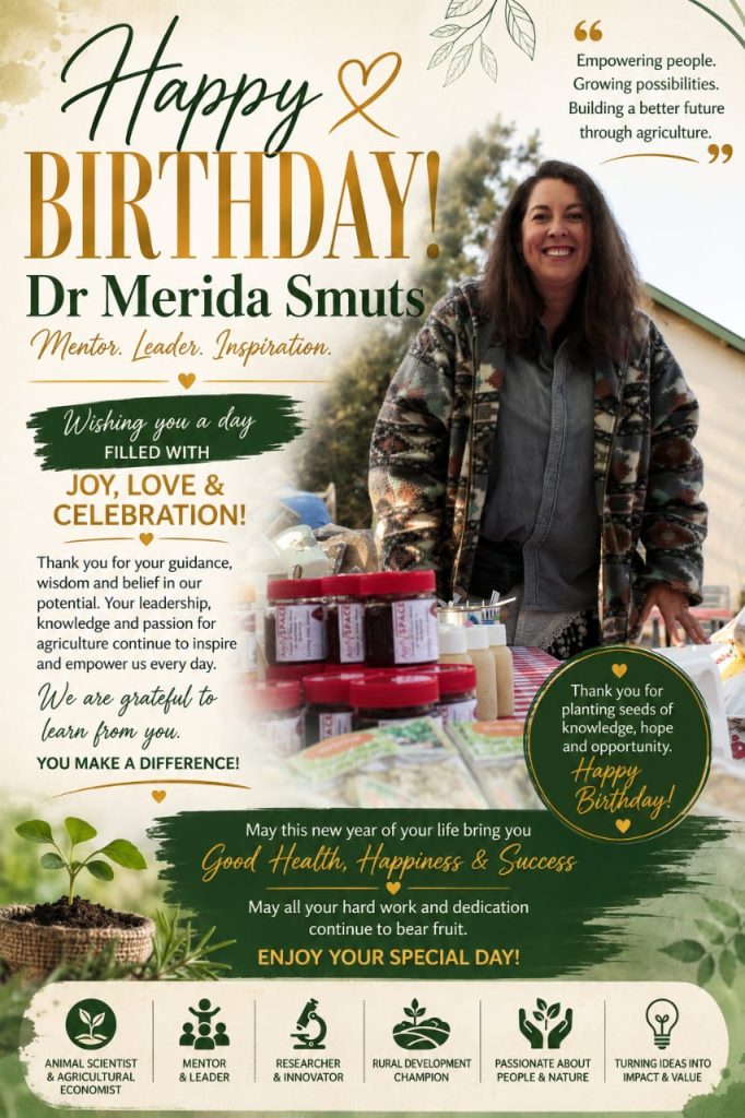 Happy Birthday Dr Merida Smuts