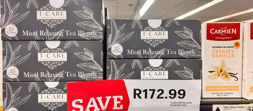 T-CARE Organic Mind Relaxing Teas at SPAR